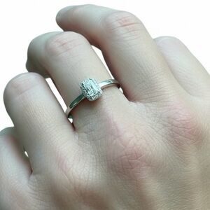 🆕 Luxury Moissanite Diamond Engagement Ring Size 7